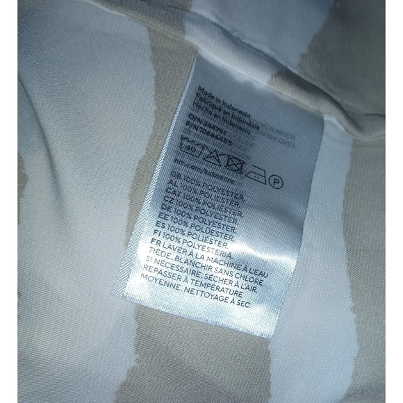 H & M Dress Maxi Sleeveless Zebra Stripe -Covered Buttons Kaftan Satin Feel sz S - Picture 10 of 11